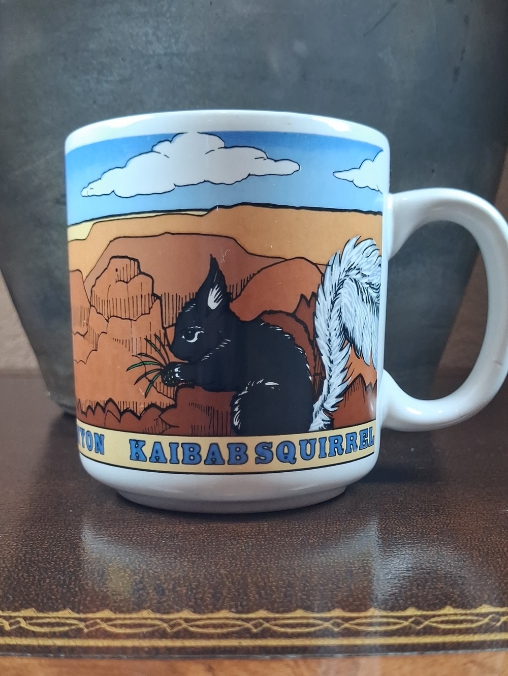 90s Kaibab Squirrel Grand Canyon Coffee Mug Arizona Souvenir